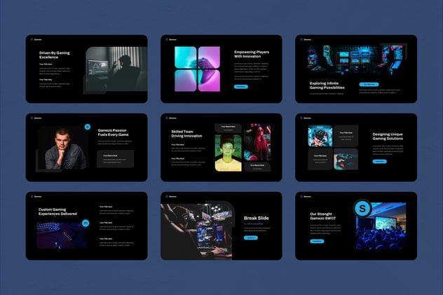 未来科技感Web3游戏项目Keynote模板 - 顶尖PPT