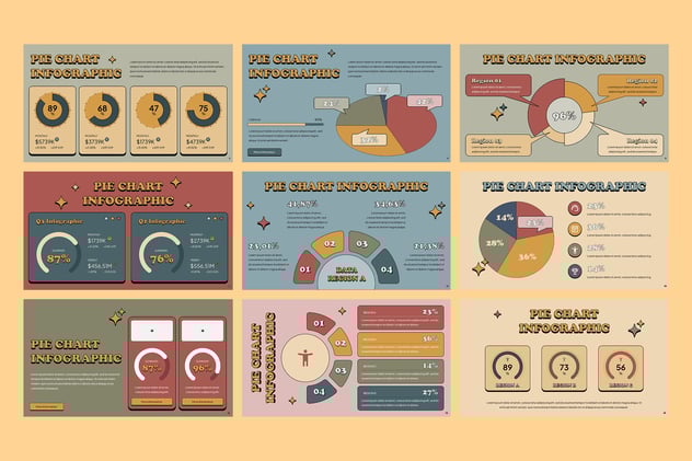 饼图数据分析展示可视化PPT模板 - 顶尖PPT