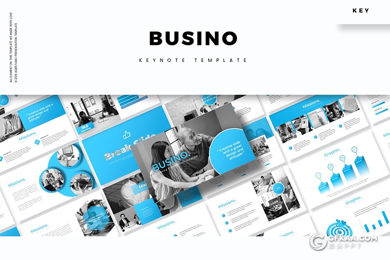 30页企业商务会议工作汇报keynote模板 5种主题配色 - 顶尖PPT