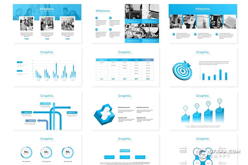 30页企业商务会议工作汇报keynote模板 5种主题配色 - 顶尖PPT