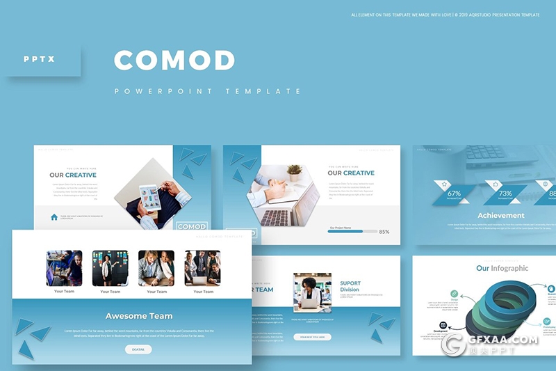 30页5种配色欧美商务会议项目合作ppt模板 - 顶尖PPT