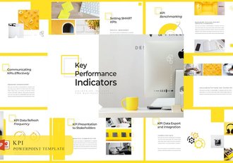 KPI性能指标商业报告PPT模板 - 顶尖PPT