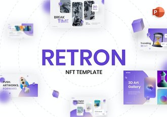 微立体现代设计元宇宙PPT模板 - 顶尖PPT