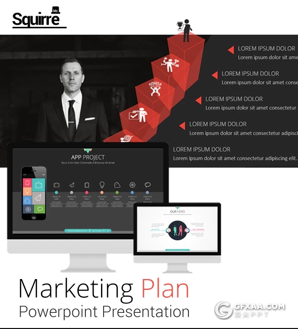 36页高端商务风格营销计划PPT模板 - 顶尖PPT