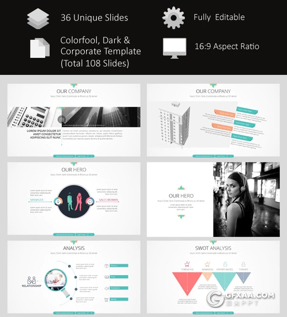 36页高端商务风格营销计划PPT模板 - 顶尖PPT