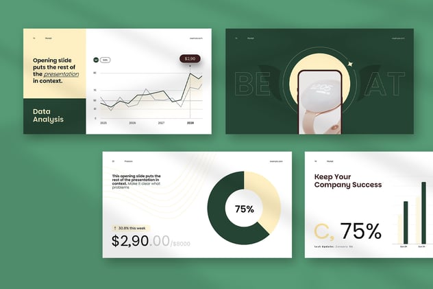 简约风格计划总结keynote模板 - 顶尖PPT