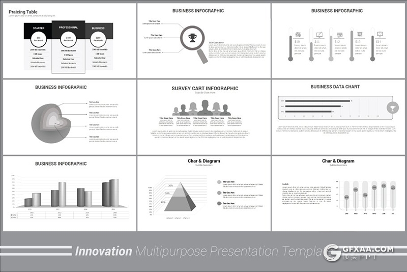110页欧美简约风装修设计家具展示keynote模板 - 顶尖PPT