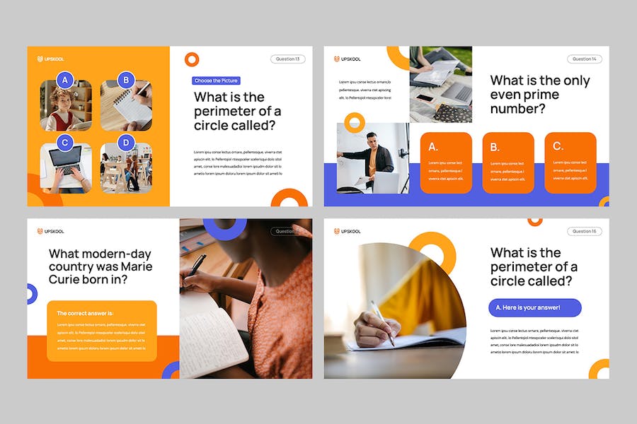 教育培训课堂互动测验PPT模板 - 顶尖PPT