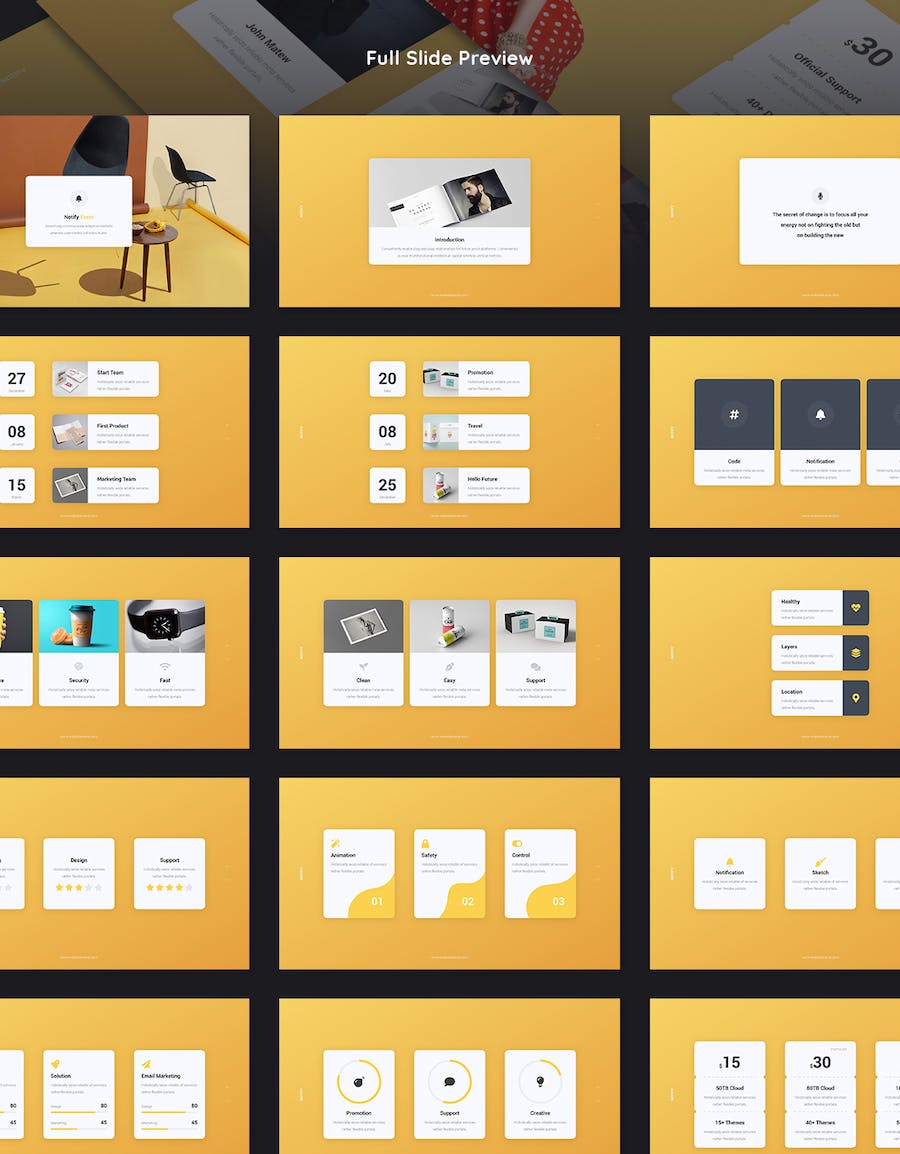 设计稿提案设计展示keynote模板 - 顶尖PPT