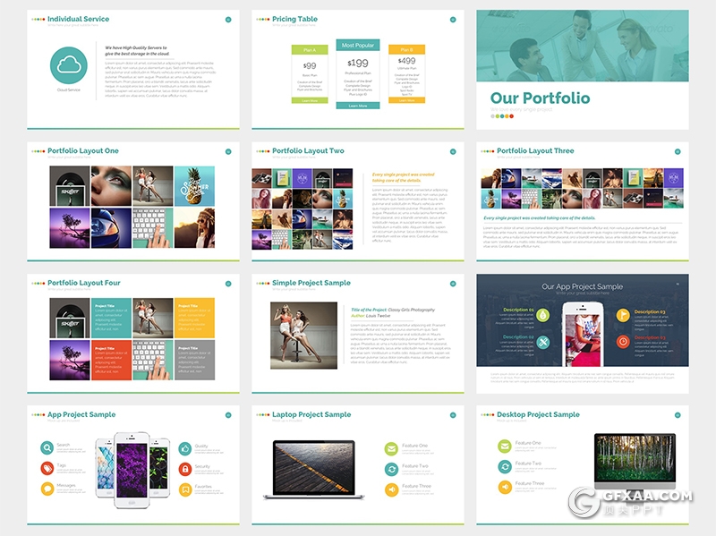 40多页商业计划书商务通用keynote模板 - 顶尖PPT