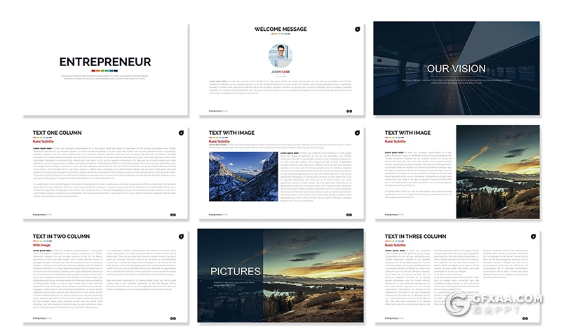 70多页欧美商务工作汇报总结keynote模板 - 顶尖PPT