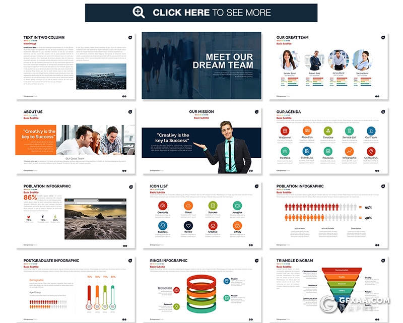 70多页欧美商务工作汇报总结keynote模板 - 顶尖PPT