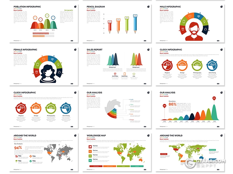 70多页欧美商务工作汇报总结keynote模板 - 顶尖PPT