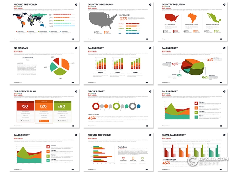 70多页欧美商务工作汇报总结keynote模板 - 顶尖PPT