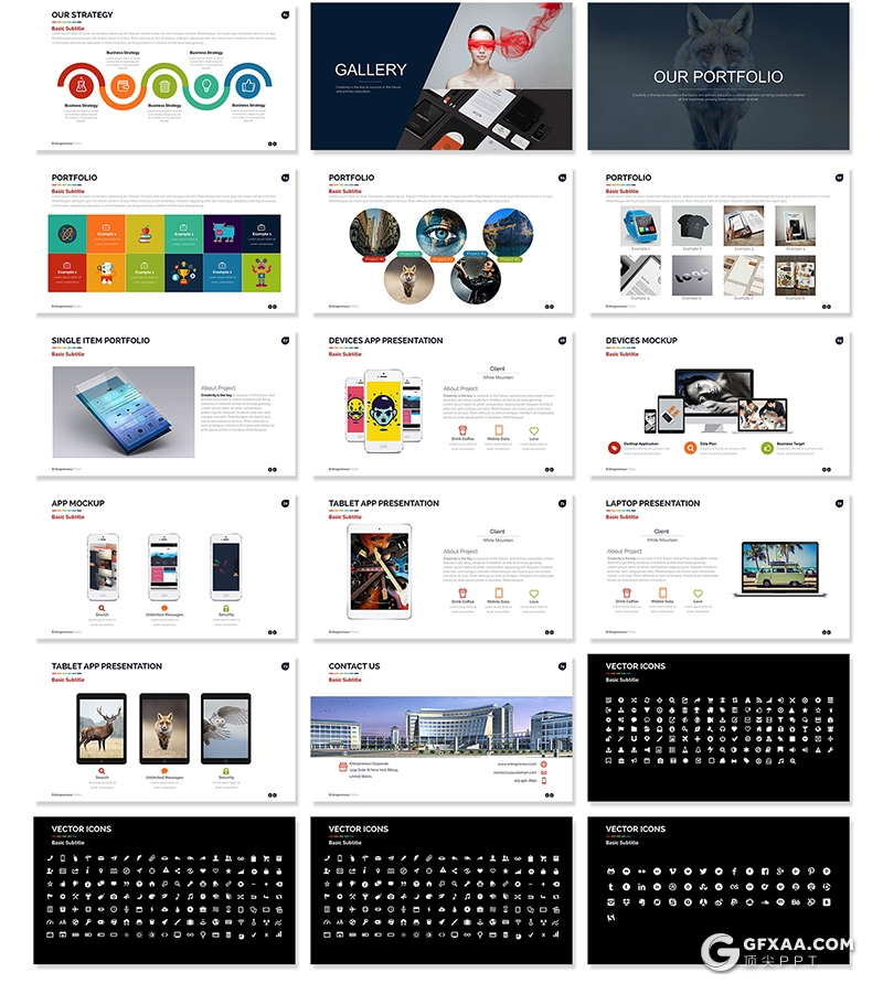 70多页欧美商务工作汇报总结keynote模板 - 顶尖PPT