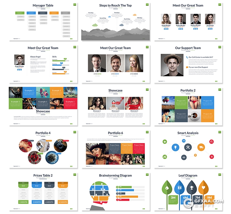 70页欧美商务企业会议报告统计keynote模板 - 顶尖PPT