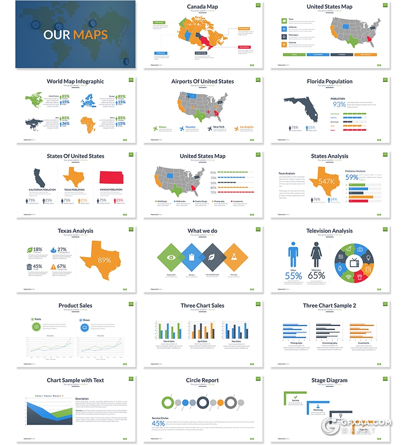 70页欧美商务企业会议报告统计keynote模板 - 顶尖PPT