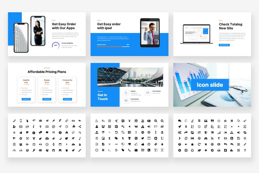 汇总业务报表PPT模板 - 顶尖PPT
