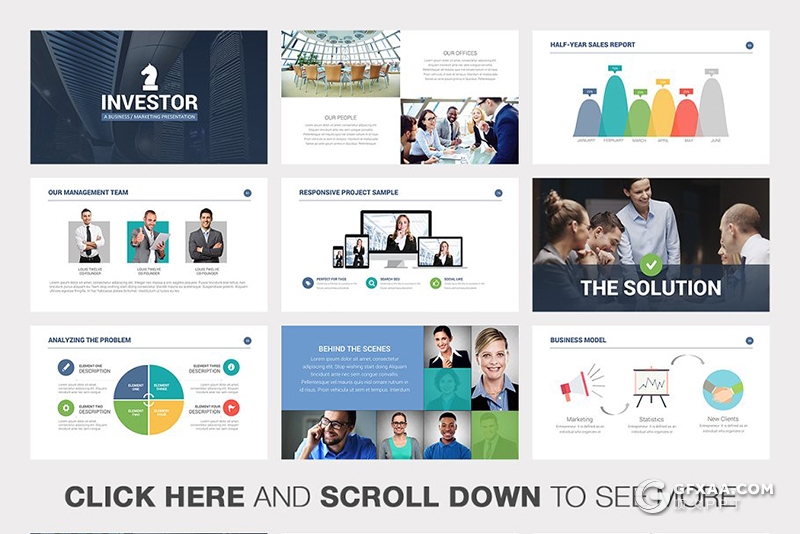 75页投资演讲项目合作keynote模板 - 顶尖PPT