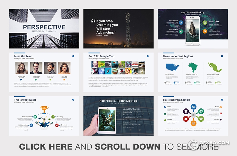 60多页欧美商务企业年报会议keynote模板 - 顶尖PPT