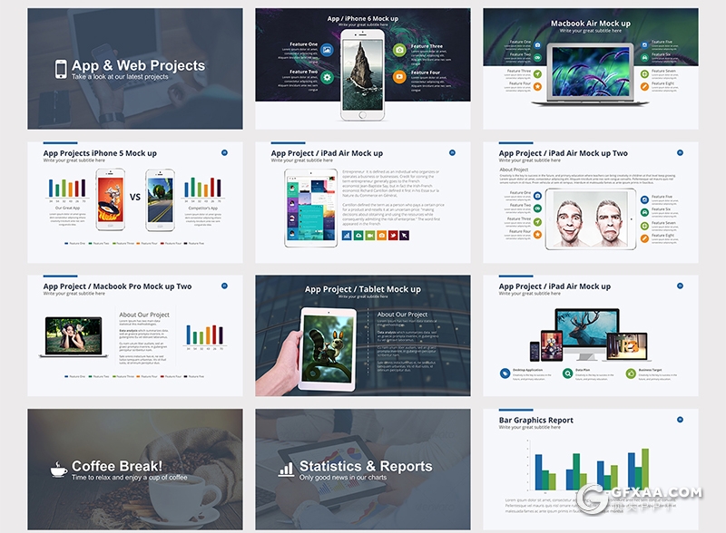 60多页欧美商务企业年报会议keynote模板 - 顶尖PPT