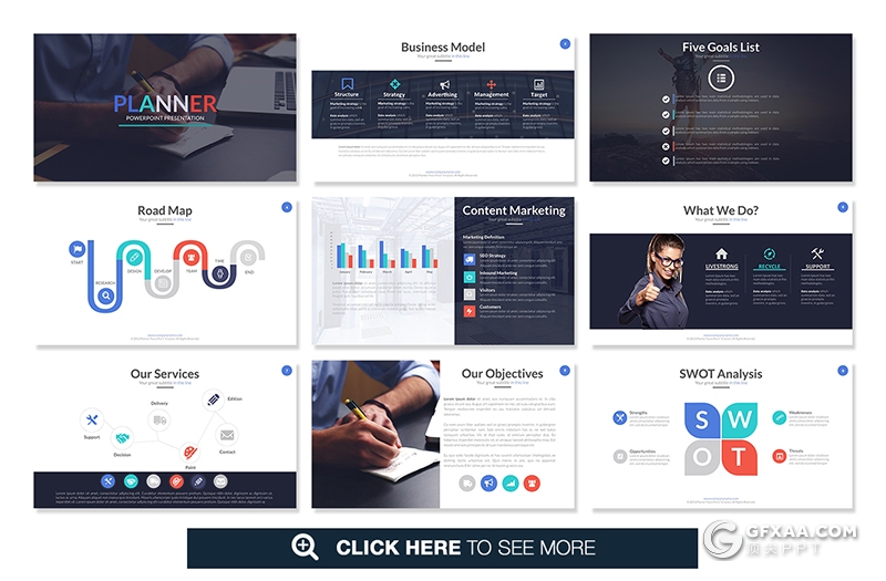 60页国外高端商务风格多用途keynote模板 5种主题配色 - 顶尖PPT