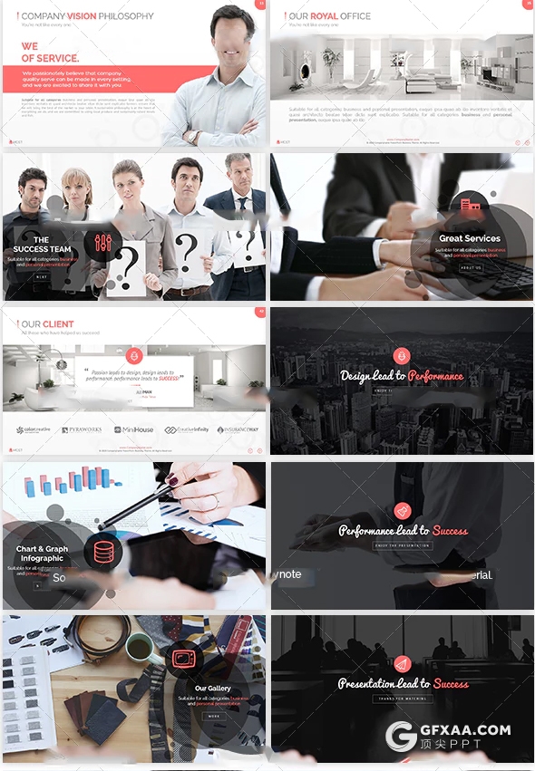 110页欧美商务工作计划汇报keynote模板 4种主题配色 - 顶尖PPT