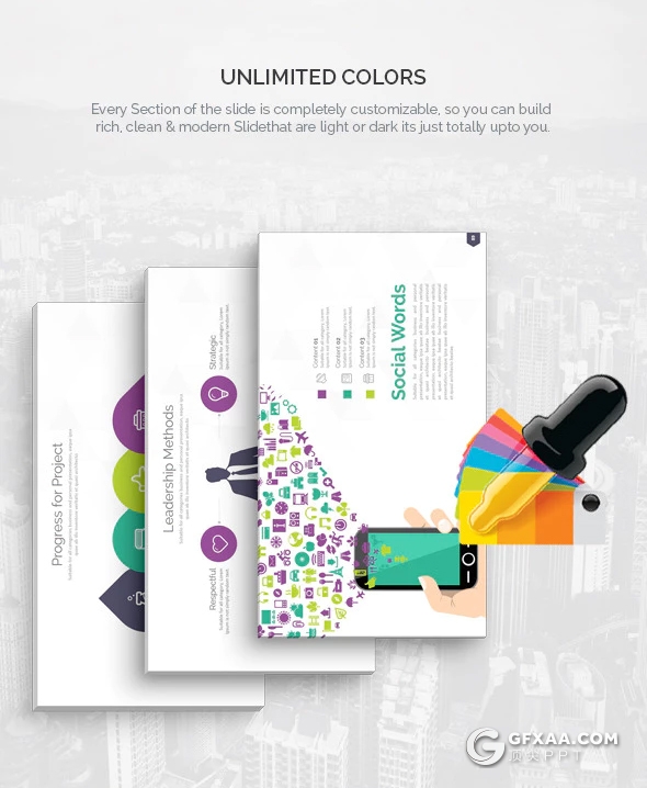 106页4种配色 欧美高端商务风格keynote模板 - 顶尖PPT