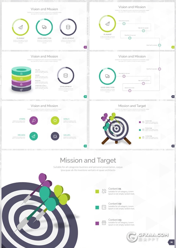 106页4种配色 欧美高端商务风格keynote模板 - 顶尖PPT