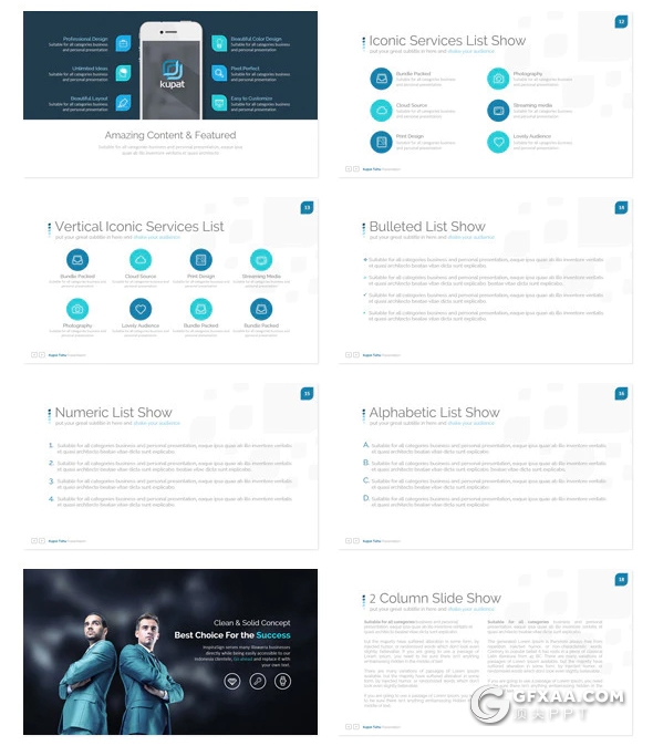 149页国外高端大气商务多用途keynote模板 10种主题配色 - 顶尖PPT