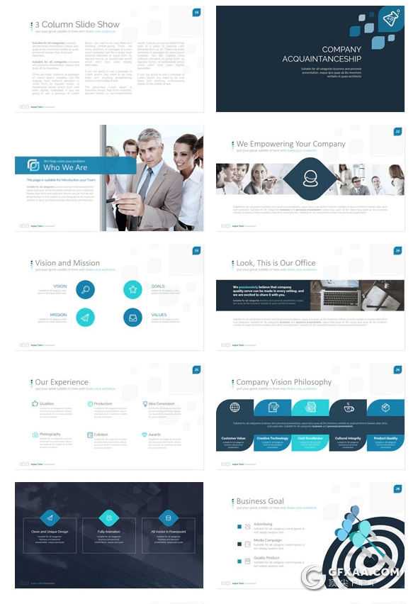 149页国外高端大气商务多用途keynote模板 10种主题配色 - 顶尖PPT