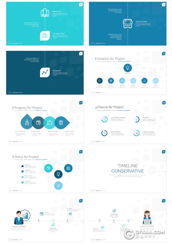 149页国外高端大气商务多用途keynote模板 10种主题配色 - 顶尖PPT