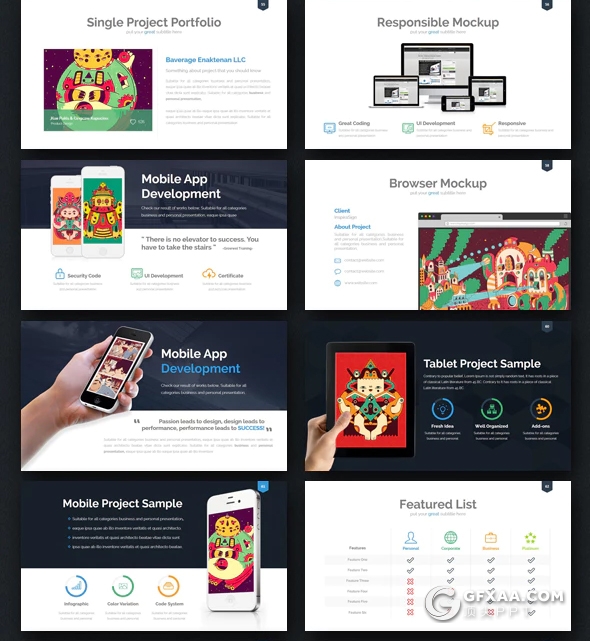 289页国外高端设计商务多用途keynote模板 10种主题配色 - 顶尖PPT