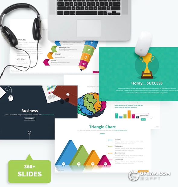 360页欧美高端商务多用途keynote模板 5种配色4种尺寸 - 顶尖PPT