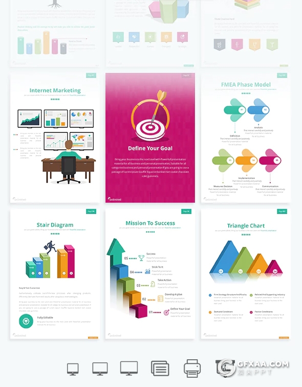 360页欧美高端商务多用途keynote模板 5种配色4种尺寸 - 顶尖PPT
