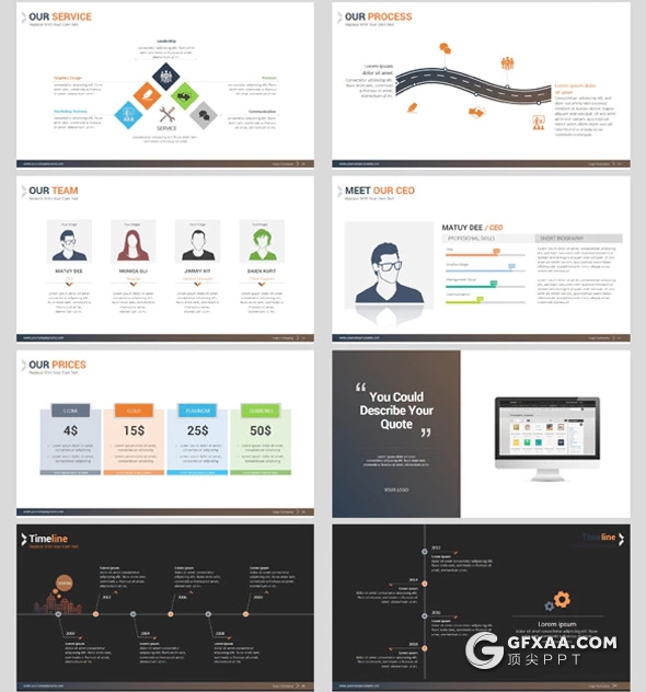 60页企业会议工作汇报总结PPT模板 - 顶尖PPT