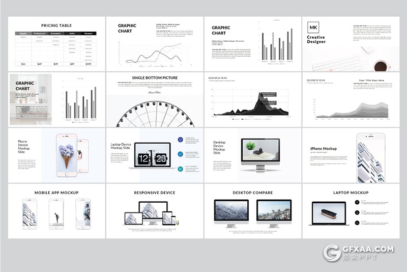 125页简约文艺风格商务通用keynote模板 - 顶尖PPT