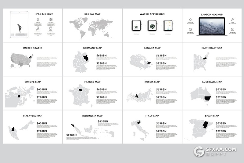 125页简约文艺风格商务通用keynote模板 - 顶尖PPT