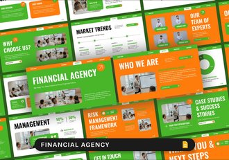 财税行业财务代理服务介绍PPT模板 - 顶尖PPT