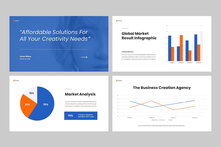 商务创意工作室PPT模板 - 顶尖PPT