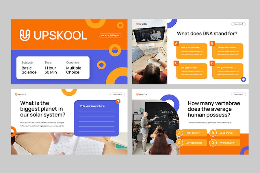 教育培训课堂互动测验PPT模板 - 顶尖PPT