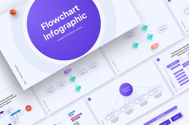 流程图信息图表PPT模板 - 顶尖PPT