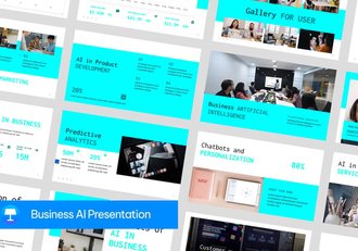 AI人工智能商业场景的实践keynote模板 - 顶尖PPT
