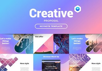 创意精美企业合作商业计划团队介绍产品营销策划通用keynote模板 - 顶尖PPT