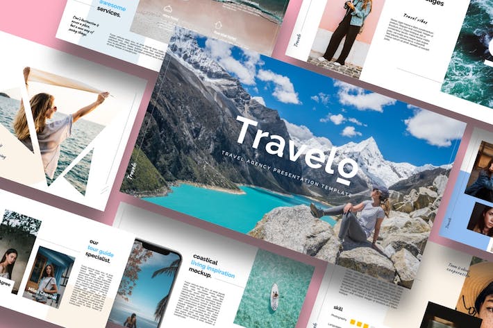 旅行社旅游度假PowerPoint模板 - 顶尖PPT