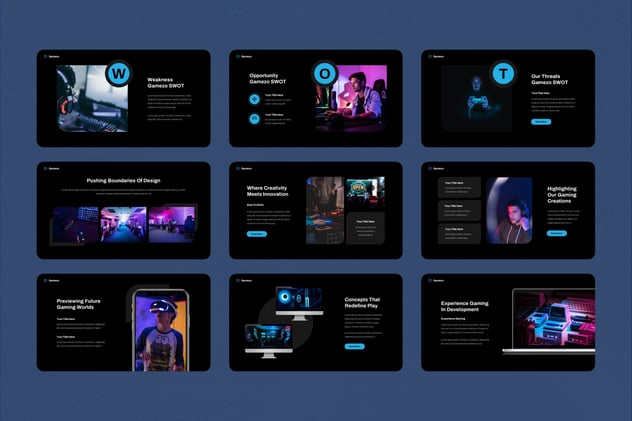 未来科技感Web3游戏项目Keynote模板 - 顶尖PPT