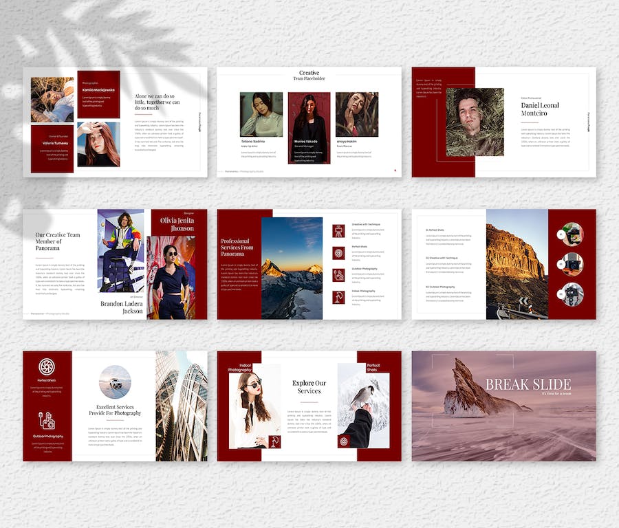 摄影作品展示技巧分享项目介绍PPT模板 - 顶尖PPT