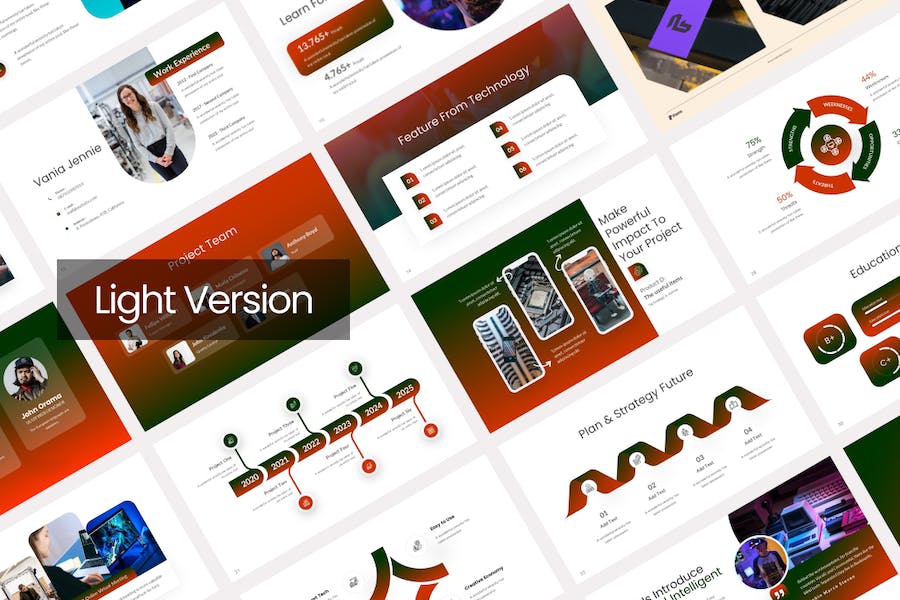 人工智能技术讲述展示Keynote模板 - 顶尖PPT