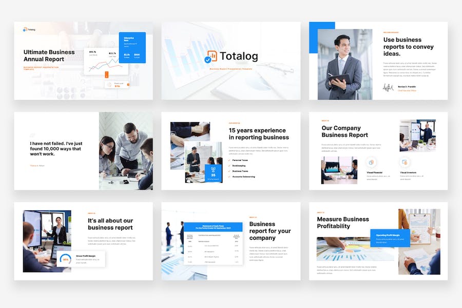 汇总业务报表PPT模板 - 顶尖PPT