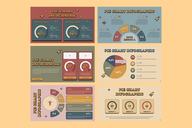 饼图数据分析展示可视化PPT模板 - 顶尖PPT
